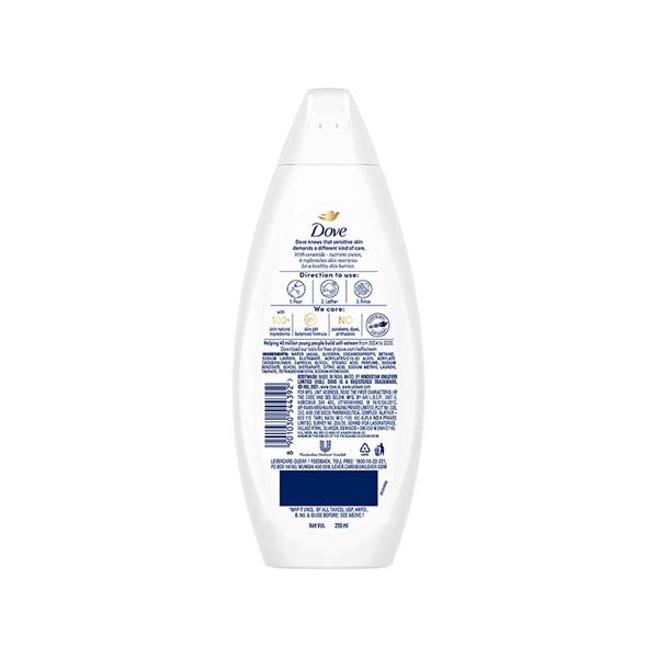 Dove Advanced Sensitive Care Bodywash with Ceramide- Nutrient Cream 250 ml - Shower Gels & Body Wash
