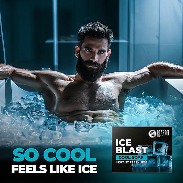 Beardo Ice Blast Soap For Men 75 gm - Soaps