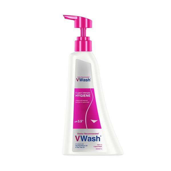 Vwash Plus Expert Intimate Hygiene PH 3.5 Enrich with Sea Buckthorn Oil and Tea Tree Oil 350ml - Panty Liners