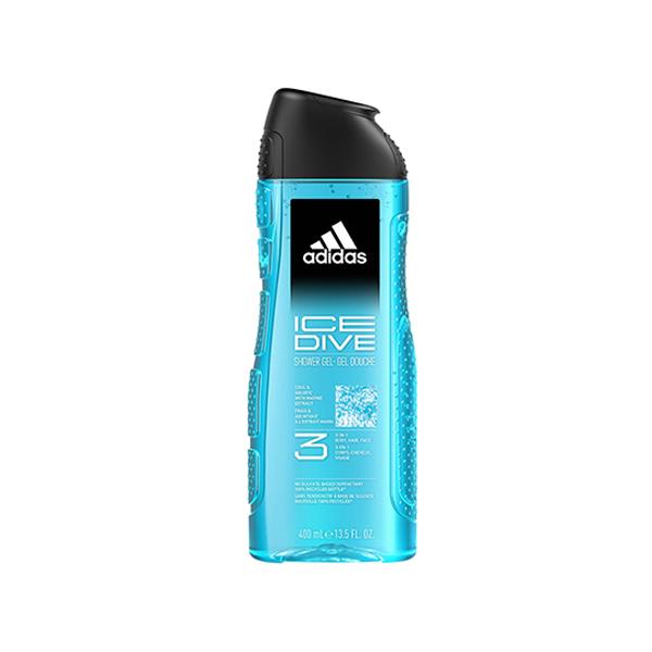 Adidas Ice Deodorant Spray 150ml + Adidas Ice Dive 3-In-1 Shower Gel 400ml 2's - Men Deodorants/Roll-Ons