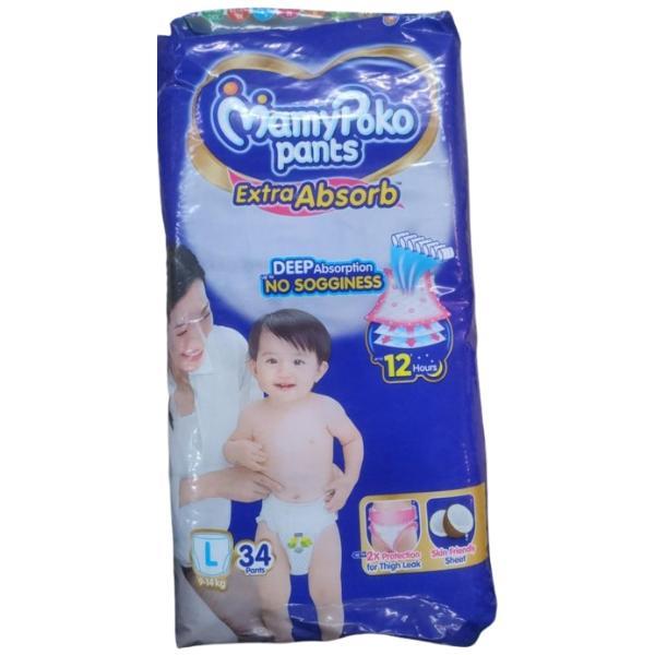 Netmeds | MamyPoko Extra Absorb Diaper Pants (L) 34's