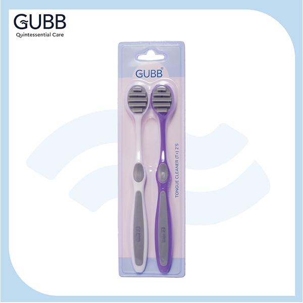 GUBB T+ Tongue Cleaner - Purple & Grey 43.5 gm - Floss & Tongue Cleaners
