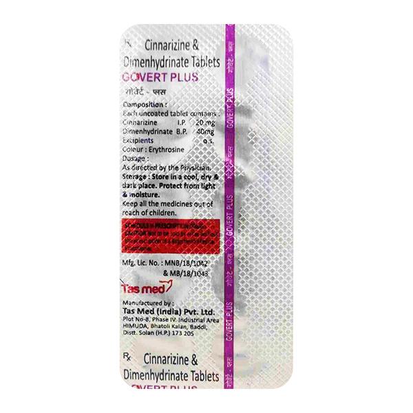 GOVERT PLUS Tablet 10's - Vertigo-Ant