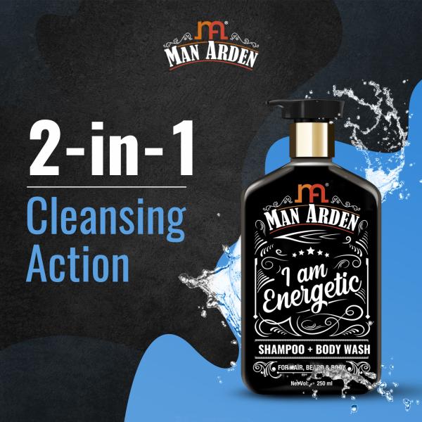 Man Arden I Am Energetic Shampoo + Body Wash 250 ml - Shampoos