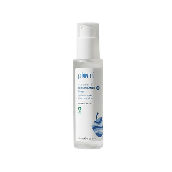 Netmeds | Plum 3% Niacinamide Toner with Rice Water Clarity Boost Fragrance Free 150ml