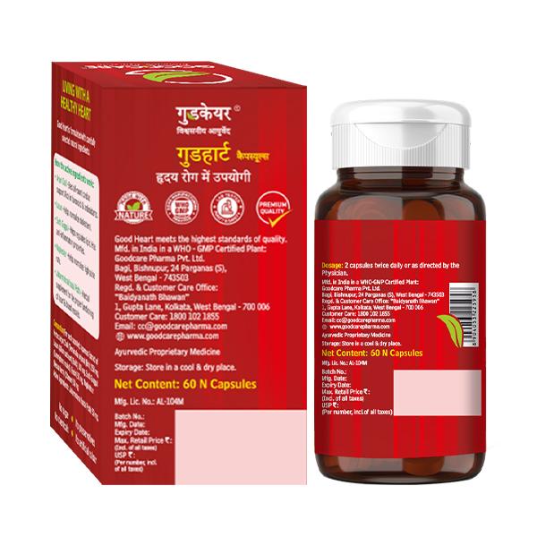 Goodcare Good Heart Herbal Heart Care Capsule 60's - Speciality Medicines