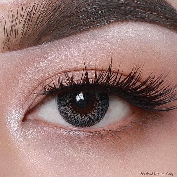 O-Lens Secriss 1Day Coloured Contact Lenses- Natural Grey ( 0.00 ) 1's - Eyecare Lenses