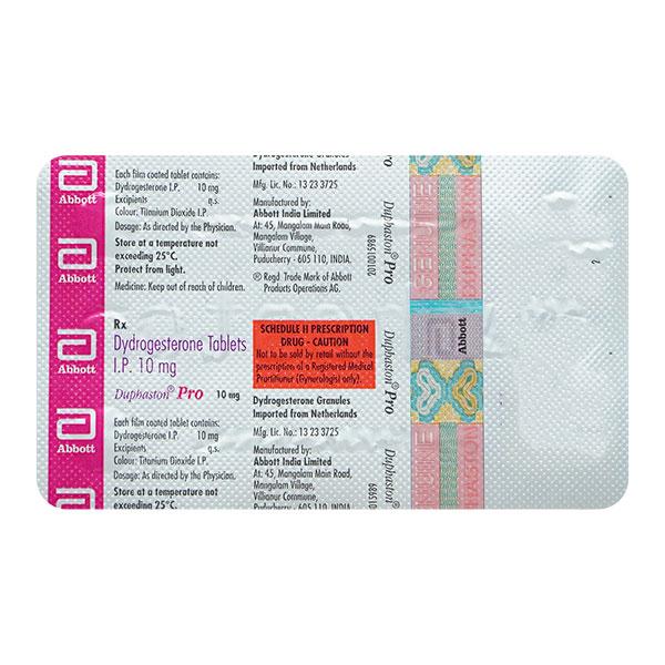 DUPHASTON PRO Tablet 4's - Hormonal Therapy-Oes