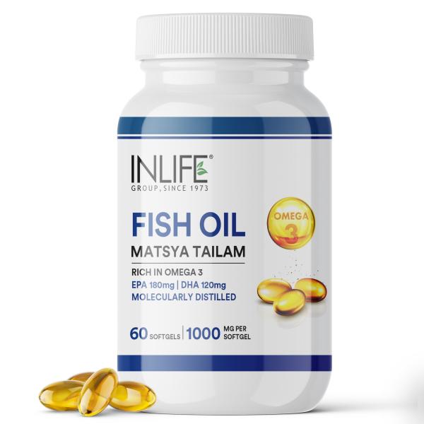 Netmeds | INLIFE Fish Oil 1000 mg Softgel 60's