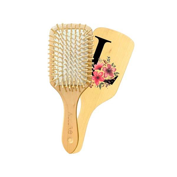 Allure Personalised Paddle Hair Brush Letter L 1's - Hair Brushes