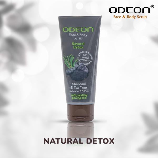 Odeon Charcoal & Tea Tree Face And Body Scrub 100 ml - Scrubs & Exfoliants