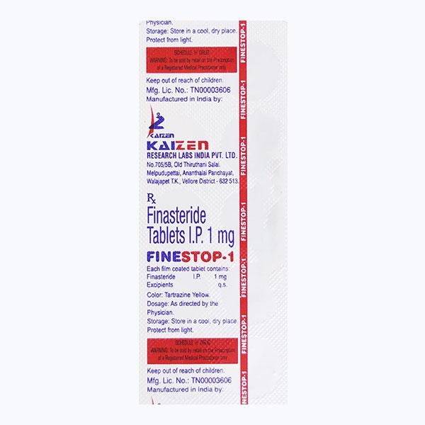 FINESTOP 1mg Tablet 10's - Hair Loss-Oth