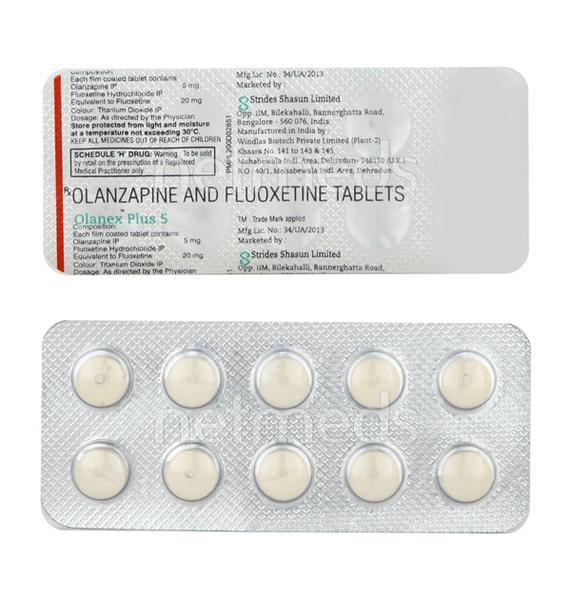 Olanex Plus 5mg Tablet 10'S - Depression-Ant
