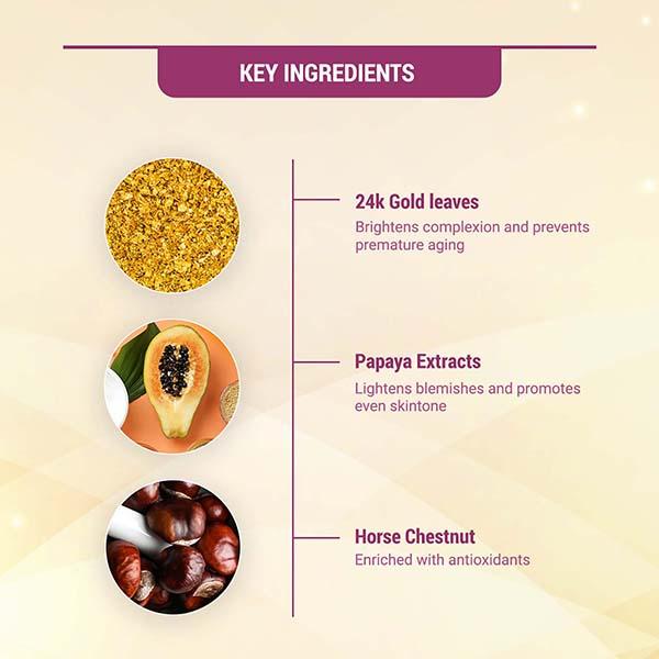 Lotus Herbals Radiant Gold Cellular Glow 4 Facial Kit 148 Gm - Facial Kits