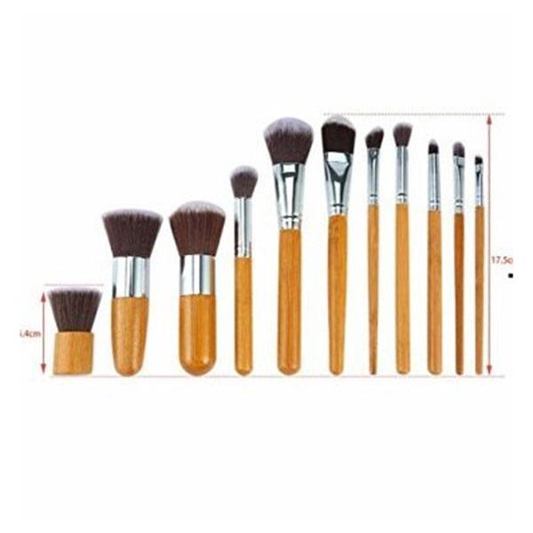Netmeds | Bronson Professional bamboo makeup brush (Pack of 11) 1's