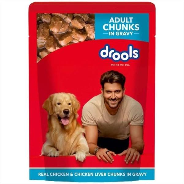 Netmeds | Drools Adult Chicken Chunks Gravy (Pack of 15 x 150 g)