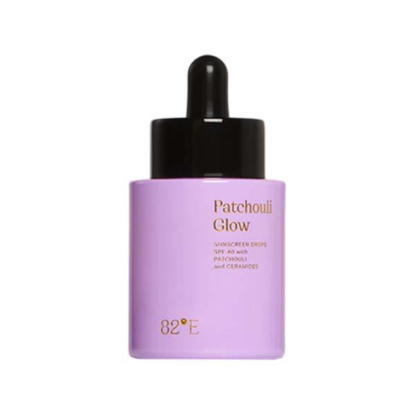 Netmeds | 82E Patchouli Glow Sunscreen Drops SPF 40 PA+++ with Patchouli and Ceramides 30 ml