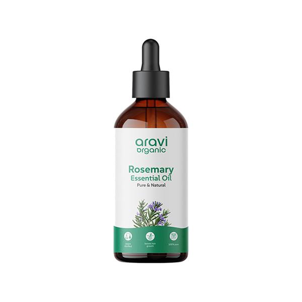Netmeds | Aravi Organic 100% Pure Natural Rosemary Essential Oil For Hair Growth and Nourish Skin 100 ml