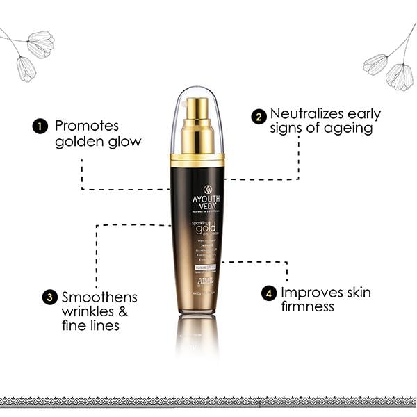 Ayouthveda Sparkling Gold Day Cream 50 gm - Face Creams