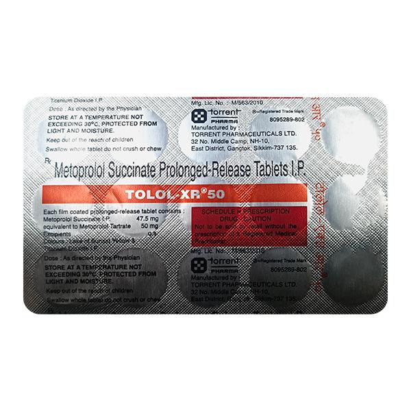 Tolol XR 50mg Tablet 15'S - Hypertension-Bet