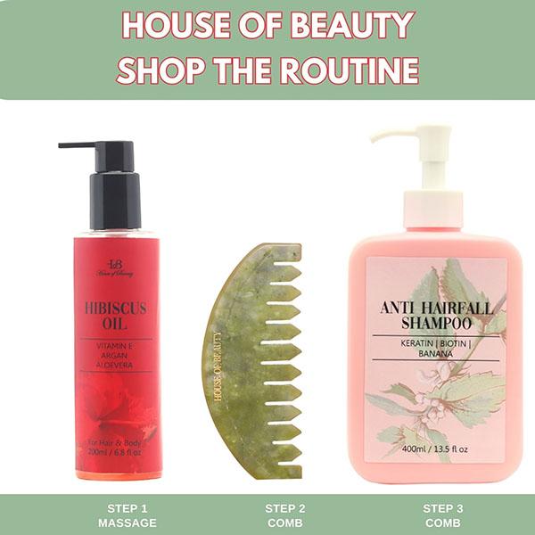 House of Beauty Hibiscus Oil For Hairfall, Soft Skin, Aids Psoriasis For Body & Hair 200ml - Hair Oils