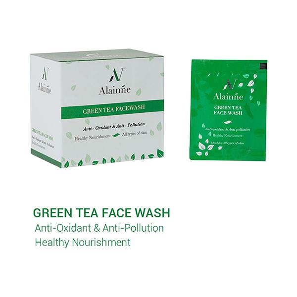 Alainne Green Tea Facewash 125 gm - Face Washes