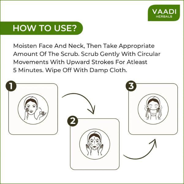 Vaadi Herbals Skin-Polishing Diamond Face Scrub 50 gm - Face Scrubs