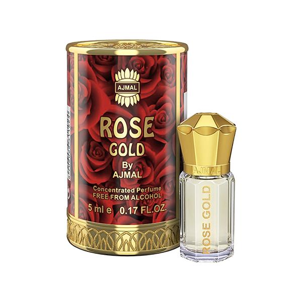 Netmeds | Ajmal Rose Gold Concentrated Perfume Free From Alcohol for Unisex 5 ml