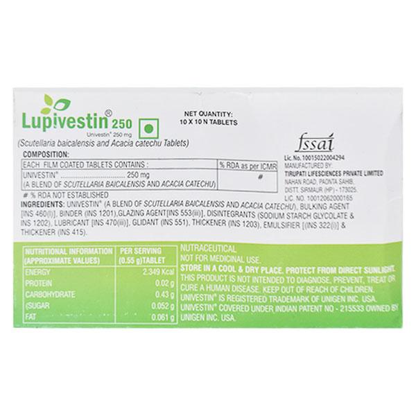 Lupivestin 250mg Tablet 10'S - Arthritis-Oth