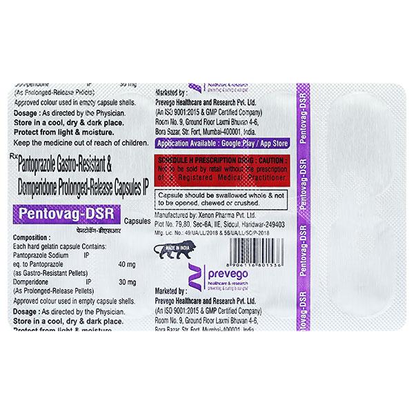 PENTOVAG DSR Capsule 10's - Ulcer/Reflux/Flatulence-Aaa