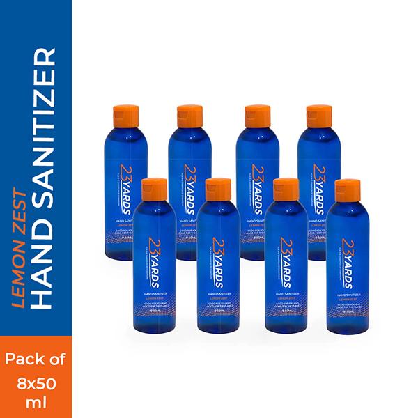 23 Yards Hand Sanitiser Pocket Size Pack of 8 50 ml - Hand Sanitizer