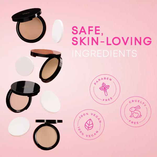 SERY Go Bare Compact Powder - Warm Golden 9 gm - Compact Powder