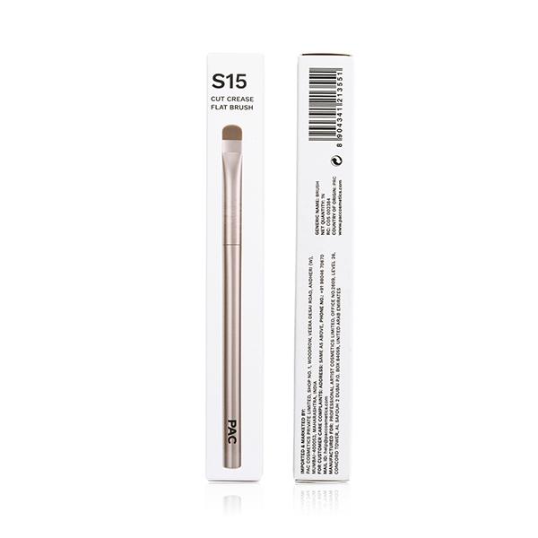 PAC S15 Cut Crease Flat Brush 1's - Eye Brush