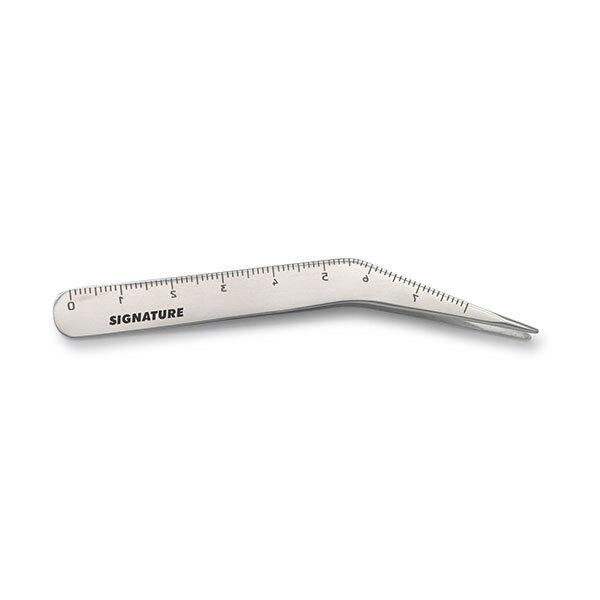 Basicare 5002 SIGNATURE BROW GAUGER POINTED TWEEZERS WITH POUCH 1's
