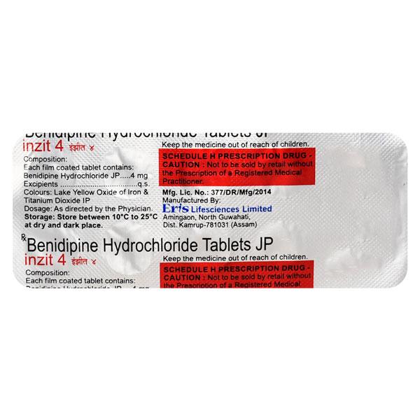Netmeds | Inzit 4mg Tablet 10'S