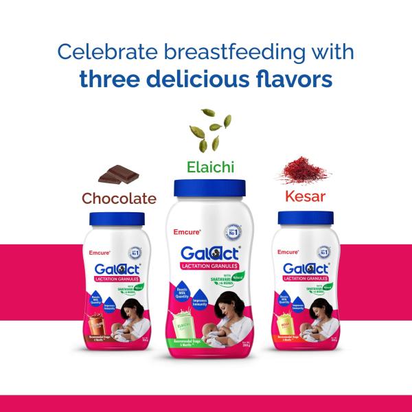 Galact Lactation Granules - Kesar Flavor 200 g - Nutritional Supplements