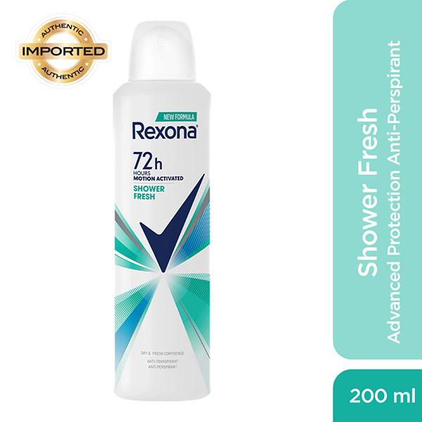 Rexona Shower Fresh Advanced Protection Anti-Perspirant Deodorant for Women 200 ml - Body Mist/Spray