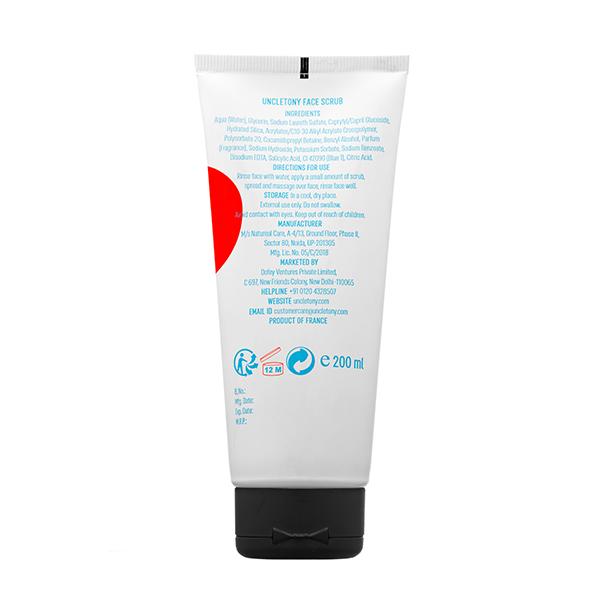 Uncle Tony Face Scrub Low Abrasion Purifying Cleanse Exfoliates & Cleanses 200ml - Face Scrubs