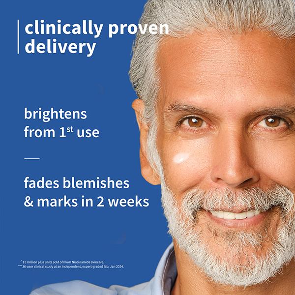 Plum Rice Water & 10% Niacinamide Face Serum - Brightens from 1st Use, Dermat-Tested 50 ml - Face Serum