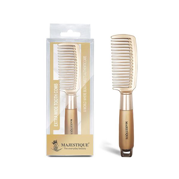 Majestique Extra Wide Tooth Comb, 8 Inch Big Comb for All Hair Types - Golden 1's