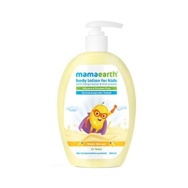 Mamaearth Major Mango Body Lotion & Cream For Kids with Mango Butter & Milk Protein 400 ml - Creams, Lotions & Oils
