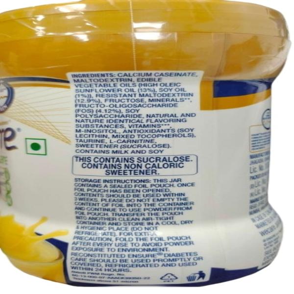 Ensure Diabetes Care Powder - Vanilla Flavour 375 gm (Pet Jar) - Diabetes (Fitness)