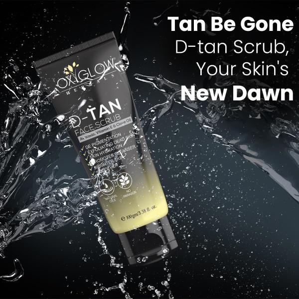 OxyGlow Herbals D-Tan Face Scrub Avocodo, Vitamin E & Clove Oil 100 gm - Face Scrubs