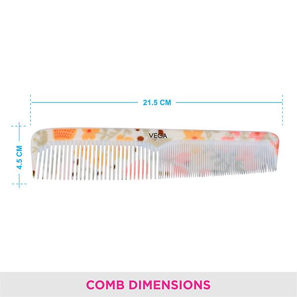 Vega D'Zyne Comb (DC - 1299) Color - Cream 1's - Hair Combs