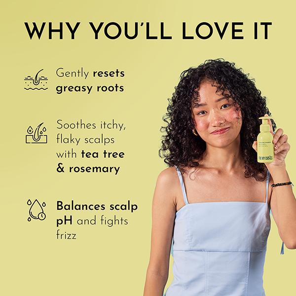 Fix My Curls Cleansing Shampoo for Curly, Wavy, Frizzy Hair Clarifying Shampoo with Anti-Dandruff, and Itchy Scalp Solution 100 gm - Dry Shampoos & Conditioners