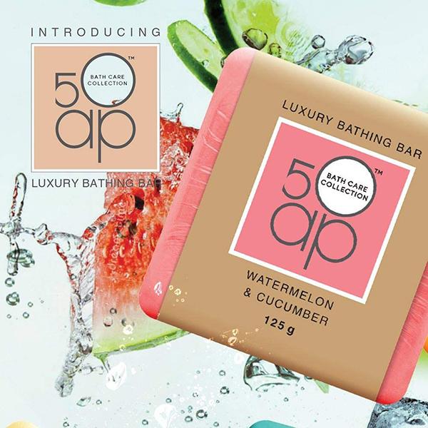 50 ap Luxury Bathing Bar - Watermelon & Cucumber 125 gm - Soaps