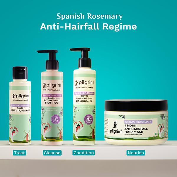 Pilgrim Spanish Rosemary Anti Hairfall Hair Mask 200 gm - Hair Masks & Packs