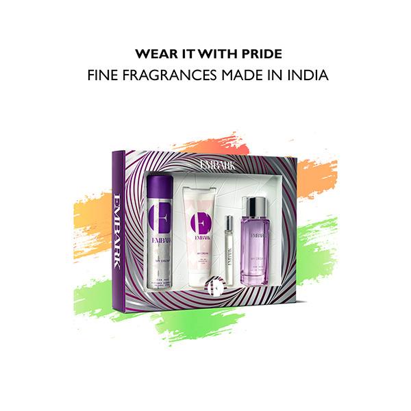 Gift Set - 4pc My Dream for Her (10ml EDP + 100 ml EDP+150ml Deo +100ml Shower Gel) 360 ml - Women Deodorants/Roll-Ons