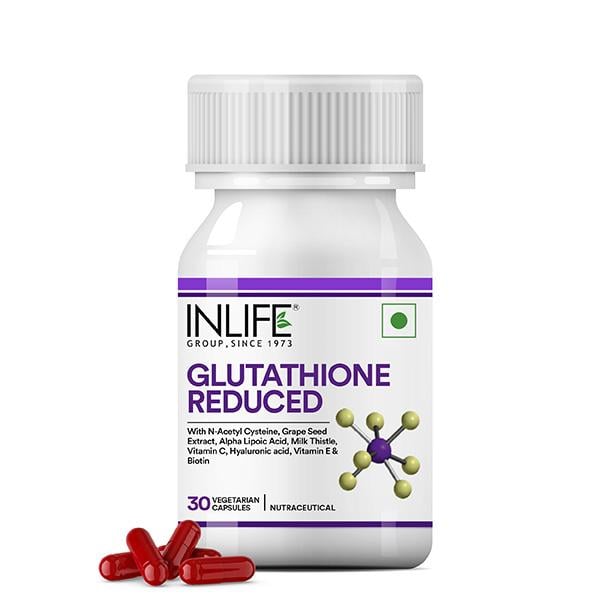 INLIFE Glutathione Reduced Vegetarian Capsules 30's - Multi-Vitamins