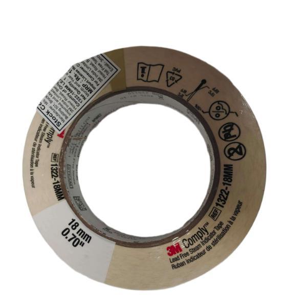 3M Comply Lead Free Steam Indicator Tape 1322 18MM 1's - Tapes & Films